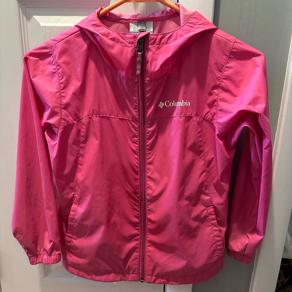 Columbia Pink rain/Windbreaker Jacket